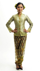 fashion style, kebaya kutu baru, full body