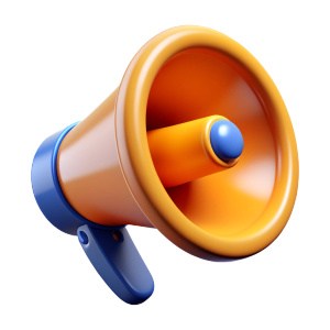 3d megaphone