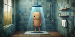 wojak shower thinking