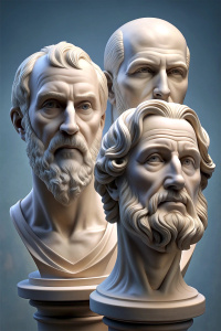 Aristotle, Plato, Socrates