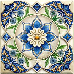 Ceramic tile India white background