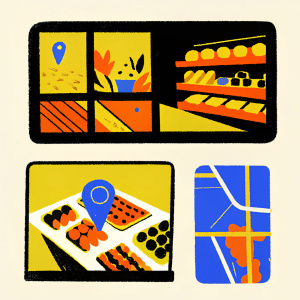 Online storefront for Glickman's Sweetie Shop. Scroll through multiple high-res images showcasing the charming candy shop's interior and an array of colorful sweets. Map icon highlights the precise location.