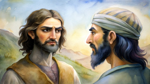 In the Bible, in ancient times, Elijah the Tishbite spoke to the black-haired King Ahab