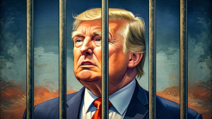 donald trump behind bars