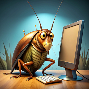 cockroach plays computer