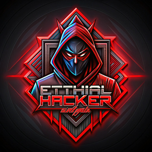 Crear un logo para un hacker ético y que sea en 3d, de colores rojo, negro y sin fondo. Sin texto