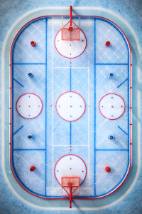 Ice hockey rink background or texture from above, macro,. Ice hockey rink background or texture, macro, top view