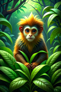 rainforest, monkey