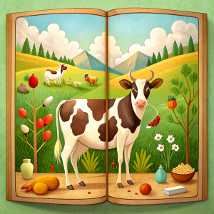  CONTENTS OF A BOOK ABOUT COWS
                 