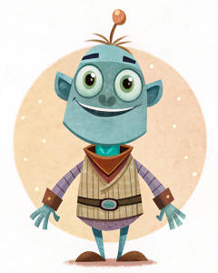 cartoon style, simple form, illustration, pixar style.