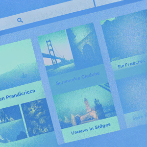 Website screenshot showcasing travel destinations in California. Includes pictures of San Francisco, Universal Studios, and other attractions. Modern, user-friendly interface with multiple multimedia elements.