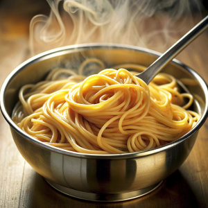 sphagetti cooking