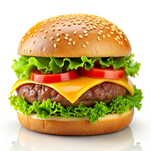  juicy hamburger realistic