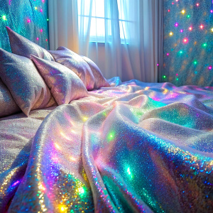 night close up pastel bedroom real antique colored  The Bioluminescent phenomenon Iridescent Laser Stretch Metallic Glitter Lame heavy glitter  pastel   heavy glitter                      
super bright glitter     