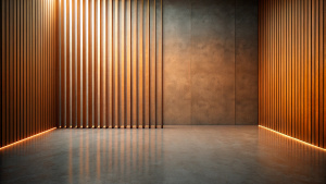 Minimalist Wall, perfect lines, grude