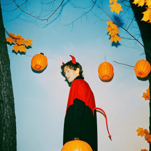 autumn Halloween devil