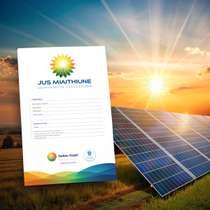JASUMATTHEW SOLAR is a pioneering enterprise committed to revolutionizing the energy sector through the provision of clean and sustainable solar energy solutions; 
dedicated to providing clean and sustainable energy solutions through installing, maintaining, and repairing solar panels and related infrastructure. generate a letter head for the above