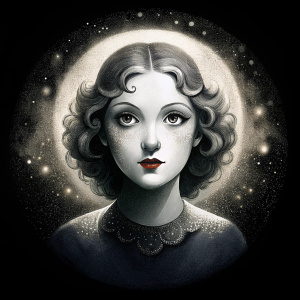 portrait oil painting of Mary Pickford