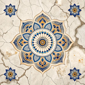 Ceramic tile India white background