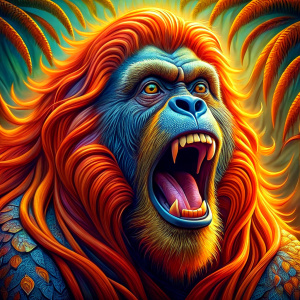 orangutan roar