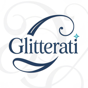 Unique modern font and sleek typography create a stylish logo for Glitterati, a brand that exudes luxury and sophistication.