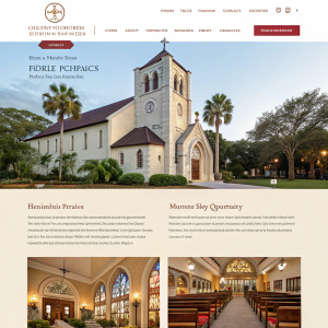 Stunning webpage dedicated to Christ Episcopal Church located in Ponte Vedra Beach, Florida. Features historical insights, vibrant community activities, and an elegant design.