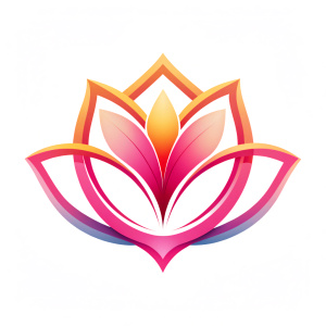 Create a logo that embodies spiritual transformation and growth. The design should integrate alchemical and spiritual symbols, such as a spiral, phoenix, or lotus, in a harmonious and abstract way. Use a color palette of soft golds, gentle purples, teal, and green to evoke a sense of enlightenment, clarity, and renewal. 