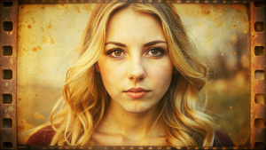 A nostalgic and vintage film texture, displaying a warm sepia tone that evokes feelings of the past. The grainy, distressed appearance of the texture lends an aged charm, with the corners featuring a soft, faded film burn effect. This nostalgic image transports the viewer to a bygone era, with its grungy edges adding a touch of raw, unfiltered authenticity.