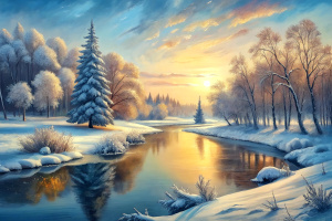 January in Russia nature photo