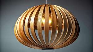 wooden ply hall light