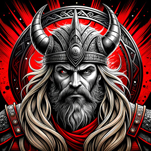 viking walhalla perfect realistic art, high-definition, high-definition grey and black, white background 