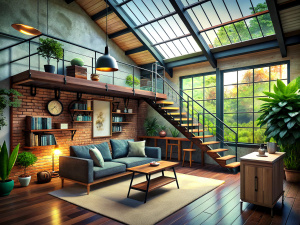 loft-style room