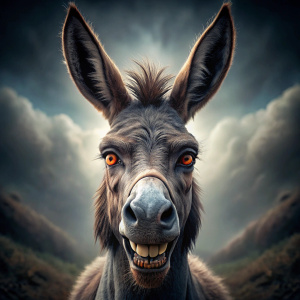 Evil Donkey Human Hybrid