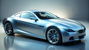 One supercar, new concept, Racing, side view, BMW 850 style