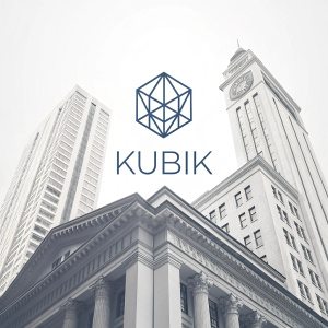 The logo for Kubik features a sleek, minimalist design. It consists of an abstract geometric shape made up of clean lines and basic forms. The brand name, 'Kubik,' is written in a streamlined, modern font, set against a subtle gray or light beige background. This logo embodies simplicity and sophistication, highlighting the brand's modern and refined identity.