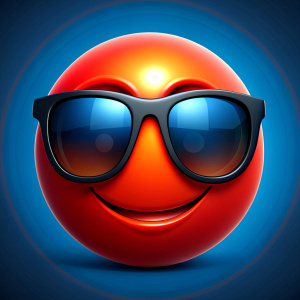  dark glasses emoticon