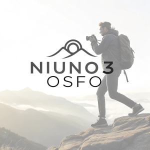 Creative logo design featuring 'NIUNO3 OSFO' in sleek, modern font.
