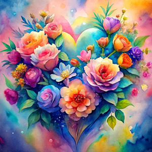 flowers, flower, colorful, love, color, valentine day. heart