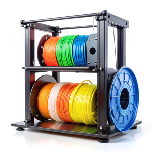 Filament Stack 3D Printer on white background 