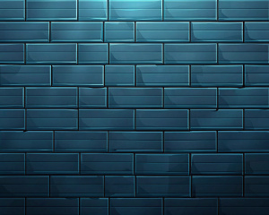 black brick wall front view, comics style art