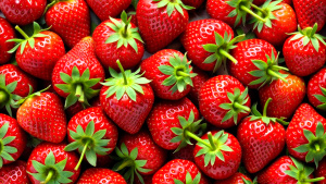 delicious strawberries background