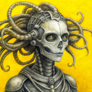 skeleton Medusa   toy cyberpunk 