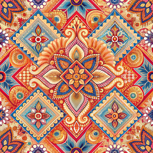 Create patterns according to your imagination Inspired by Hmong embroidery from Southeast Asia . Seamless. 