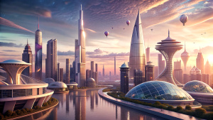 Future World: Moscow.
With the development of alternative energy technologies, desalinization and harnessing fusion for energy. Much of the mass transit will be expanded under ground and roads will be converted to pathways for pedestrians, bicycles and small electric vehicles. No more 