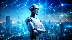 artificial intelligence
AI
robot technology Financial technology concept. FinTech