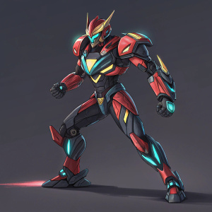 Concept art of Zeta Final M.X, a futuristic mecha inspired by Obari Shadow's design. Dynamic pose, vibrant colors