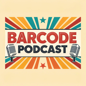 Creative design for the Barcode Podcast. Vibrant colors, bold typography, and logo-centric layout.