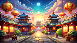 Background for the game, Chinese New Year