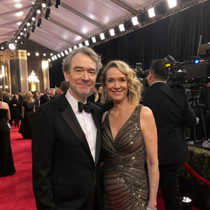 Carter Burwell and Christine Sculli at the star-studded Grammy Awards ceremony.