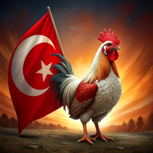 Ottoman flag chicken